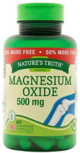 Load image into Gallery viewer, Nature&#39;s Truth Magnesium Oxide 500 Mg Capsules, 90Count