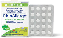 Load image into Gallery viewer, Boiron Rhinallergy Homeopathic Medicine for Allergy Relief, 60 Count