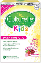 Load image into Gallery viewer, Culturelle Kids Chewable Daily Probiotic for Kids | Natural Berry Flavor Daily Supplement | 30 count | Age 3+ | 100% Naturally Sourced Lactobacillus GG