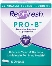 Load image into Gallery viewer, RepHresh Pro-B Probiotic Supplement for Women, 30 Oral Capsules