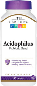 21st Century Acidophilus Probiotic Blend Capsules, 150 Count