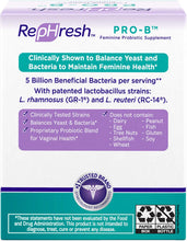 Load image into Gallery viewer, RepHresh Pro-B Probiotic Supplement for Women, 30 Oral Capsules