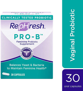 RepHresh Pro-B Probiotic Supplement for Women, 30 Oral Capsules