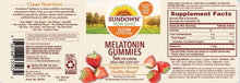 Load image into Gallery viewer, Sundown Melatonin 5 Milligram Gummies (Count 60), Strawberry Flavored, Supports Sound, Quality Sleep Non-GMO, No Artificial Flavors, 60 Counts