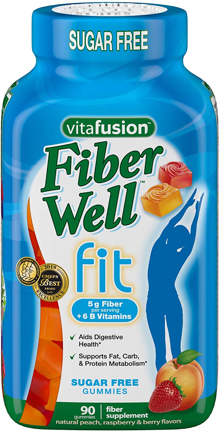 Vitafusion Fiber Well Fit Gummies Supplement, 90 Count