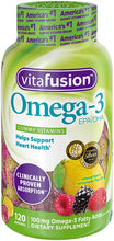 Load image into Gallery viewer, Vitafusion Omega 3 Gummies, 120 Count