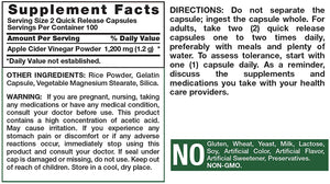 Apple Cider Vinegar Capsules 600mg 200 Pills Vegetarian, Non-GMO, Gluten Free by Nature's Truth