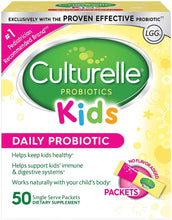 Load image into Gallery viewer, Culturelle Kids Daily Probiotic Packets Dietary Supplement | Helps Support a Healthy Immune &amp; Digestive System | Works Naturally with Your Child’s Body | 50 Single Packets