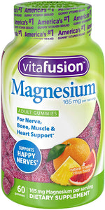 Vitafusion Magnesium Gummy Supplement Citrus 60 Count