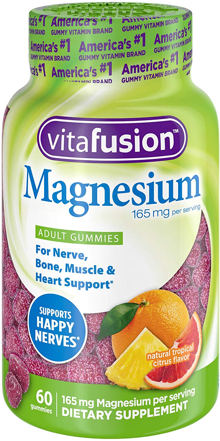 Vitafusion Magnesium Gummy Supplement Citrus 60 Count