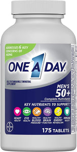 One A Day Men’s 50+ Healthy Advantage Multivitamin, Supplement with Vitamins A, C, E, B6, B12, Calcium and Vitamin D, 175 Count