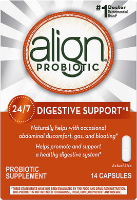 Align Probiotics Supplement, 14 Capsules, Gluten Free Digestive Support for Adult Men and Women