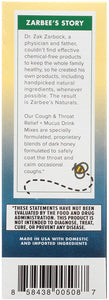 Zarbee's Naturals Cough & Throat Relief + Mucus Nighttime Drink Mix, Apple Spice Flavor, 6 Packets