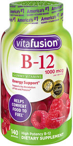 Vitafusion Vitamin B-12 1000 mcg Gummy Supplement, 140 Count