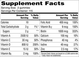 One A Day Women’s Vitacraves Multivitamin Gummies, Supplement with Vitamins A, C, E, B6, B12, Calcium, Vitamin D, 230Count (Packaging May Vary)