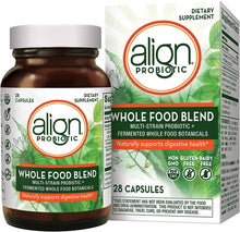 Load image into Gallery viewer, Align Whole Food Blend Probiotics, Vegan and Gluten Free Supplement, 28 Capsules, Digestive Health for Men and Women